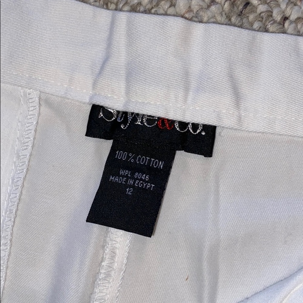 NWT Style & Co basic white pants - Picture 4 of 4